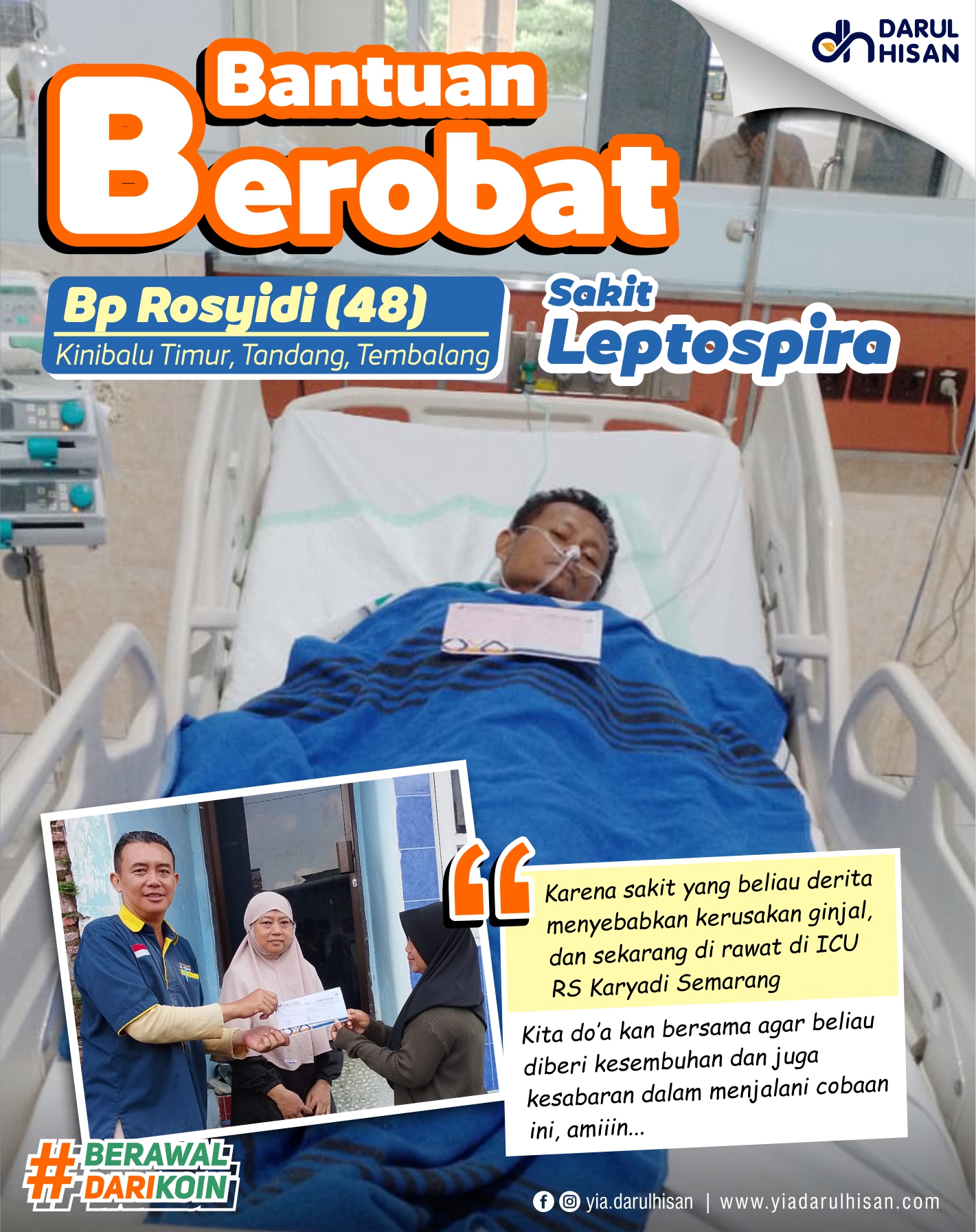 Bantuan Berobat untuk Bapak Rosyidi: Perjuangan Melawan Leptospira di ICU RS Kariadi Semarang