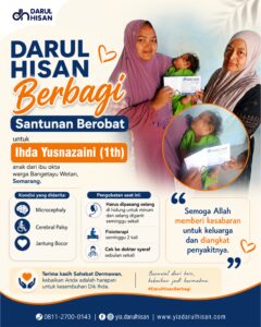 Darul Hisan Berbagi Santunan Berobat untuk Dik Ihda, Balita yang Sedang Berjuang Melawan Penyakit