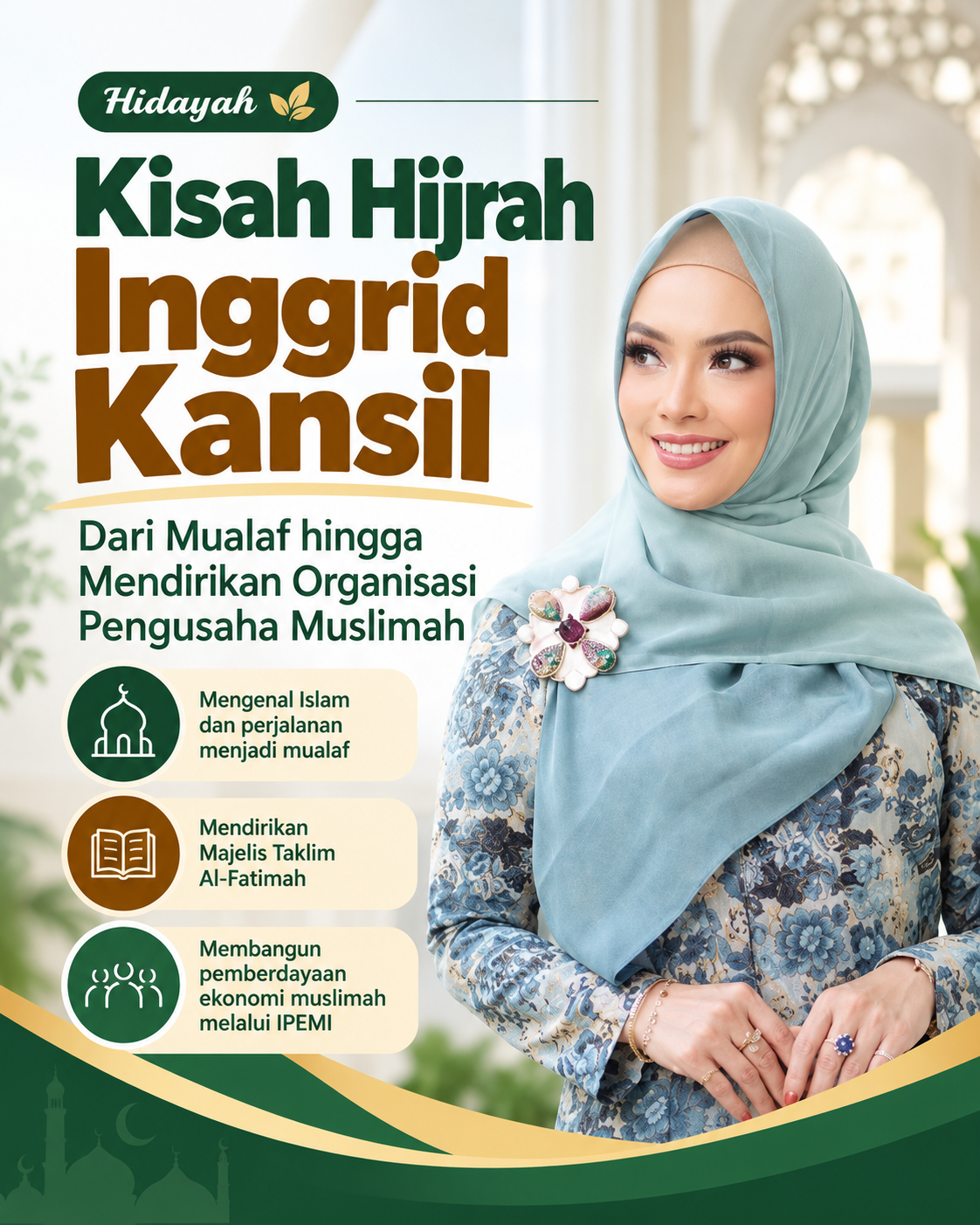 Kisah Hijrah Inggrid Kansil: Dari Mualaf hingga Mendirikan Organisasi Pengusaha Muslimah